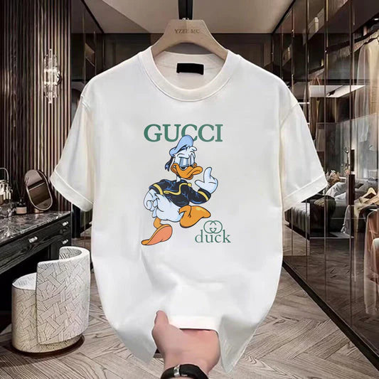 Gucci x Disney Donald Duck Oversized T-Shirt – Premium Cotton Cream Graphic Tee